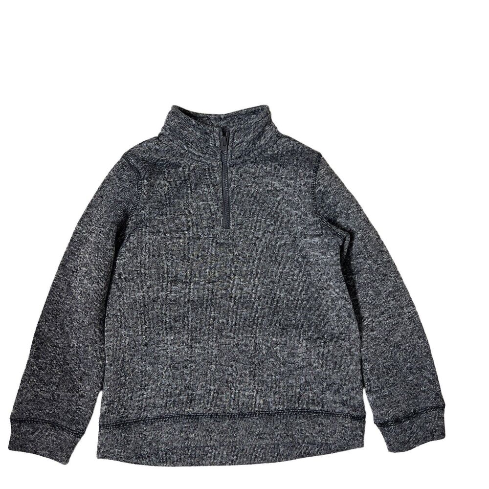 Hollywood The Jean People Boys Gray 1/4‎ Zip Warm Soft Sweater Size 6